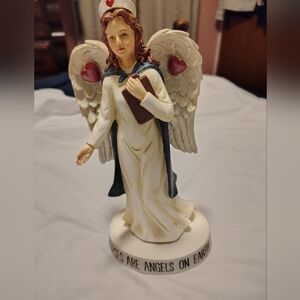 Angel Figurine with Heart Accents